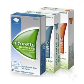 NICORETTE 2 MG CHICLES MEDICAMENTOSOS, 30 CHICLES